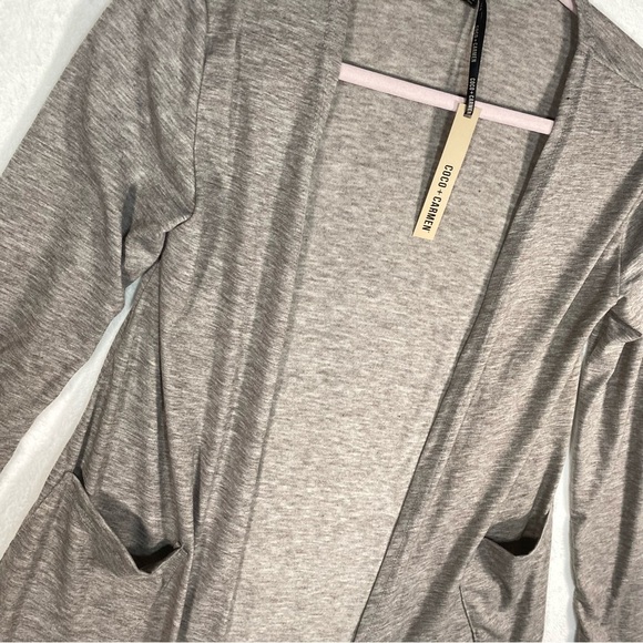 NWT Coco Carmen Cardigan Gray Womens S/M Boho Hippie Stretch Spring Wear Casual - Picture 2 of 9